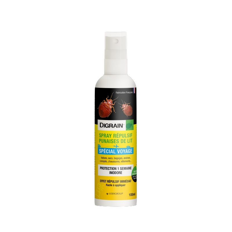 DIGRAIN Répulsif punaises de lit spécial voyage 100ml