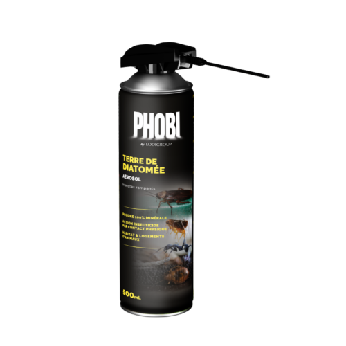 PHOBI Terre de Diatomée Aérosol – Anti insectes rampants